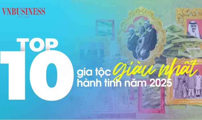 10 gia tộc giàu nhất thế giới năm 2025