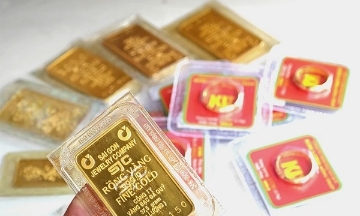 vàng miếng và vàng nhẫn tăng 1,1 triệu đồng/lượng