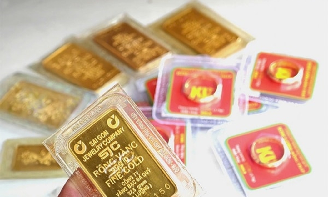 vàng miếng và vàng nhẫn tăng 1,1 triệu đồng/lượng