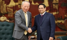 Thủ tướng Phạm Minh Chính tiếp ông Nghiêm Giới Hòa, người sáng lập Tập đoàn xây dựng Thái Bình Dương.