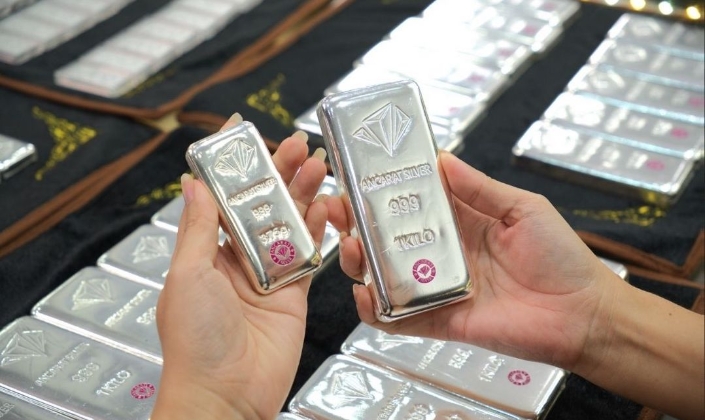 Giá bạc tăng