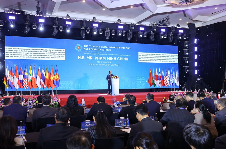 Thủ tướng Phạm Minh Chính đến dự lễ khai mạc Hội nghị Bộ trưởng Số ASEAN (ADGMIN) lần thứ 6.