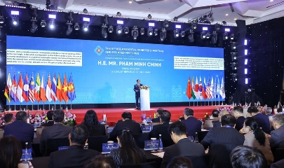 Thủ tướng Phạm Minh Chính đến dự lễ khai mạc Hội nghị Bộ trưởng Số ASEAN (ADGMIN) lần thứ 6.