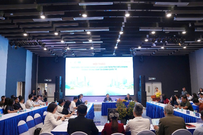 Hội thảo là diễn đàn quan trọng nhằm thúc đẩy dòng vốn xanh và phát triển thị trường carbon tại Việt Nam.