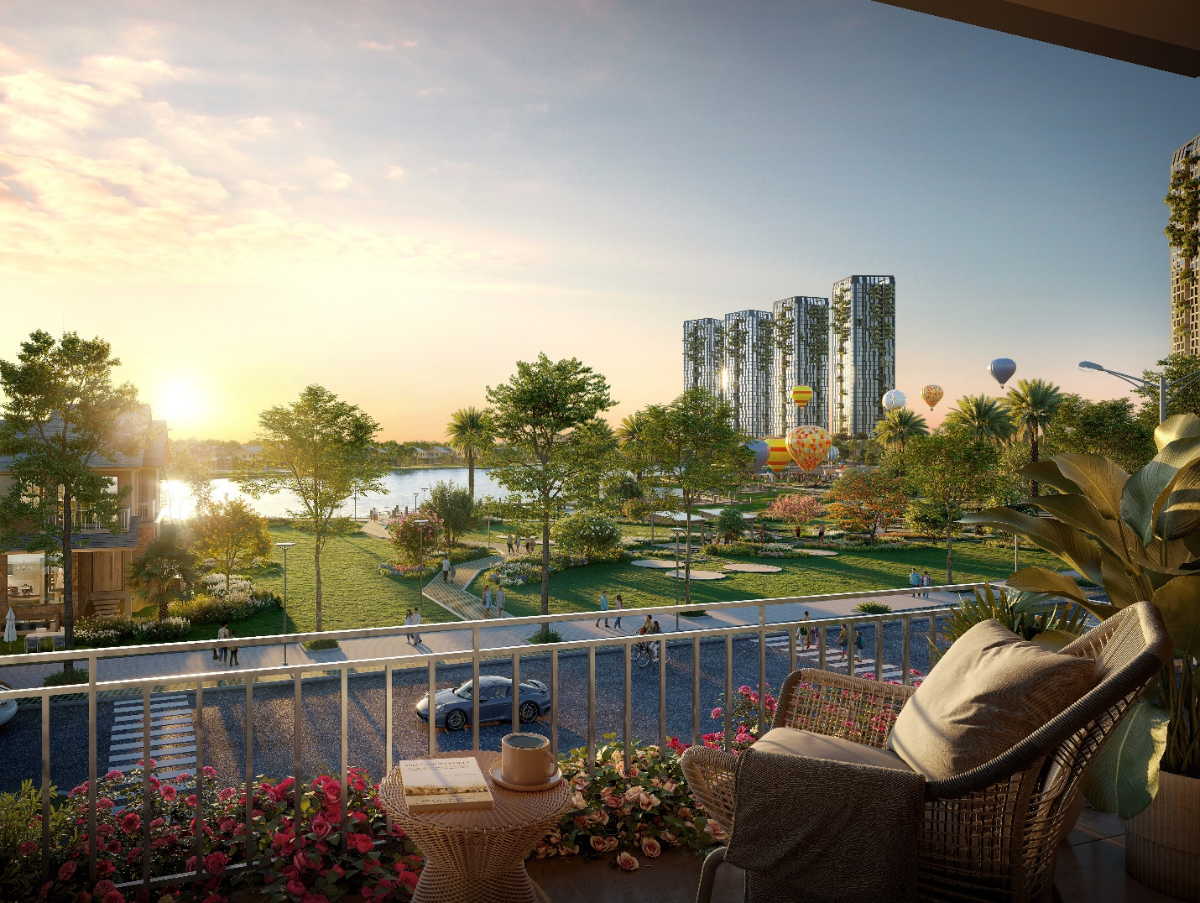 Không gian sống sôi động ngay bên thềm nhà kích thích tinh thần cư dân.