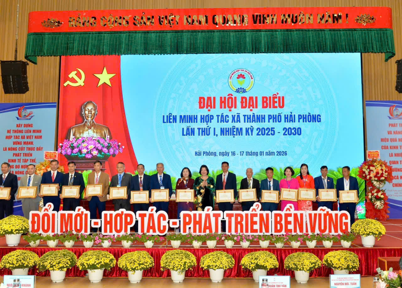 Liên minh HTX TP Hải Phòng Đổi mới - Hợp tác - Phát triển bền vững