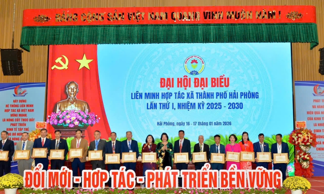 Liên minh HTX TP Hải Phòng Đổi mới - Hợp tác - Phát triển bền vững