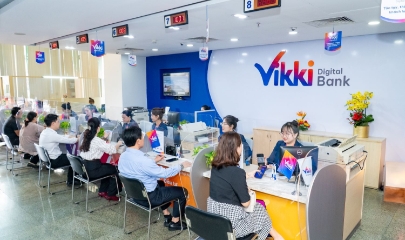 Vikki Bank đang niêm yết lãi suất cao nhất kỳ hạn 6 tháng ở mức 6,5%/năm khi khách hàng gửi tiền online, lĩnh lãi cuối kỳ.