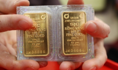 vàng miếng lên 165 triệu đồng/lượng