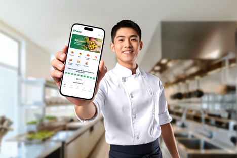 Freso cũng cho phép doanh nghiệp tùy chỉnh thời gian nhận hàng, hạn chế gián đoạn sơ chế nguyên liệu và tối ưu phối hợp giữa bếp - kho - thu mua.