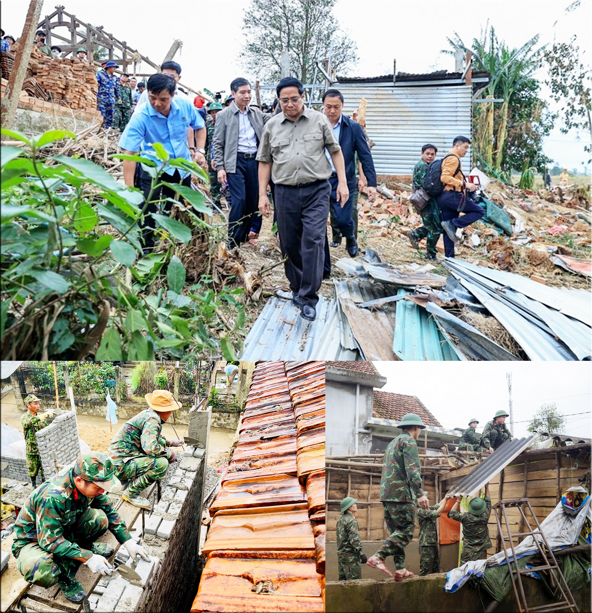 Chiến dịch Quang Trung” thần tốc xây dựng lại, sửa chữa nhà ở cho các gia đình có nhà bị thiệt hại do thiên tai, bão lũ