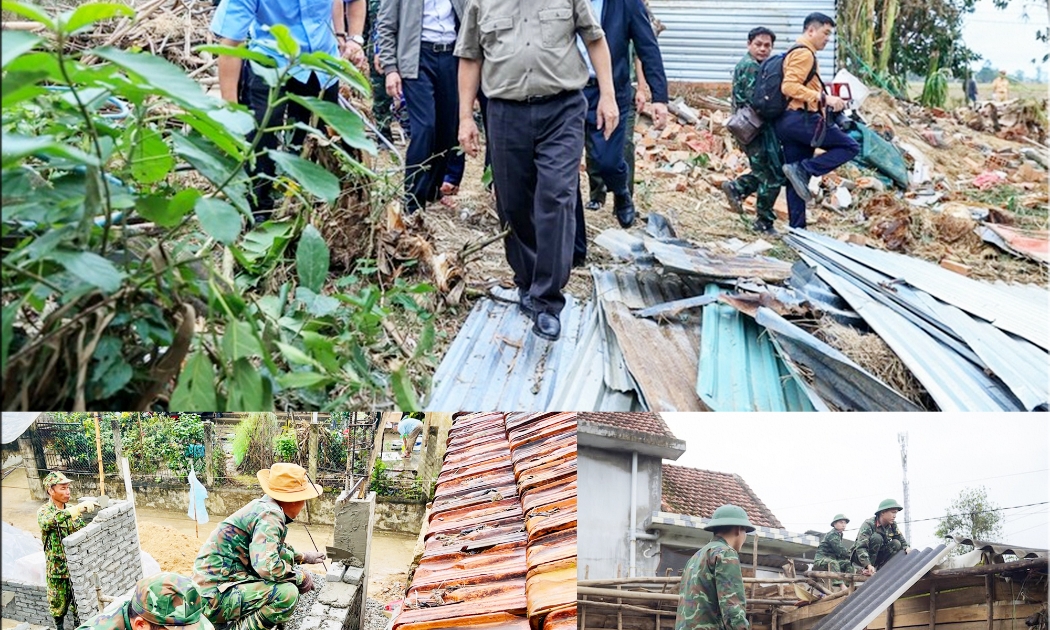 Chiến dịch Quang Trung” thần tốc xây dựng lại, sửa chữa nhà ở cho các gia đình có nhà bị thiệt hại do thiên tai, bão lũ