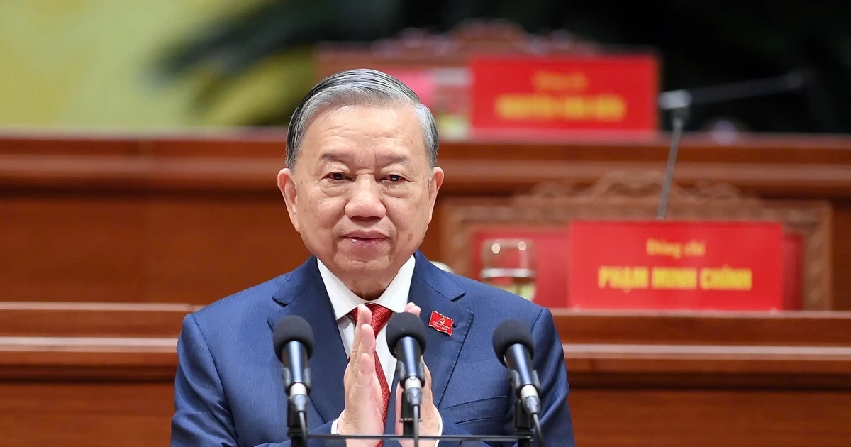 Thống nhất tuyệt đối bầu đồng chí Tô Lâm, Tổng Bí thư Ban Chấp hành Trung ương Đảng khóa XIII tái cử chức Tổng Bí thư Ban Chấp hành Trung ương Đảng khóa XIV.