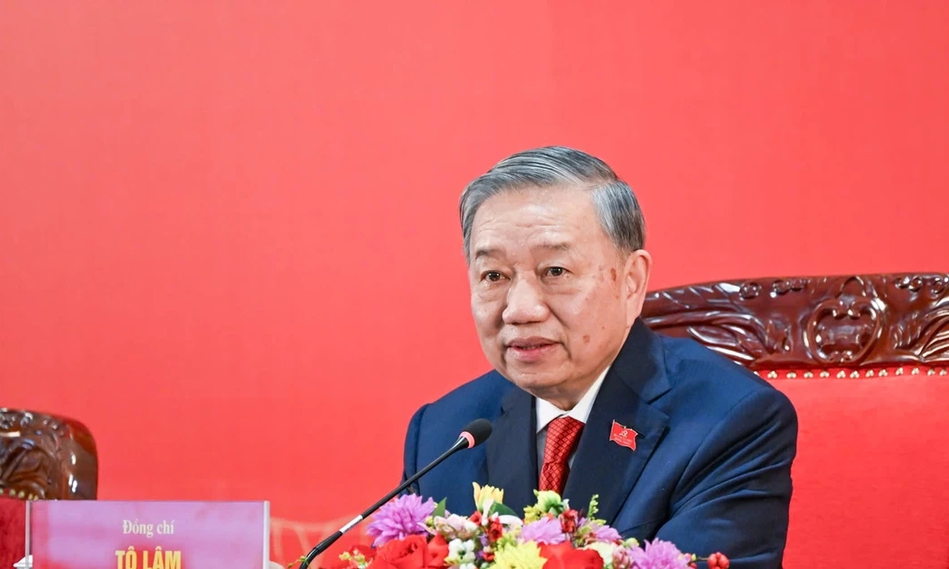 Tổng Bí thư Tô Lâm chủ trì Họp báo quốc tế thông báo kết quả Đại hội XIV của Đảng.