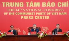 Tổng Bí thư Tô Lâm trả lời câu hỏi của phóng viên báo chí.