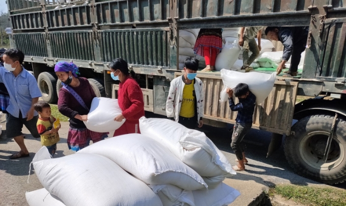 Xuất cấp hơn 4.150 tấn gạo hỗ trợ 5 địa phương nhân dịp Tết và giáp hạt.