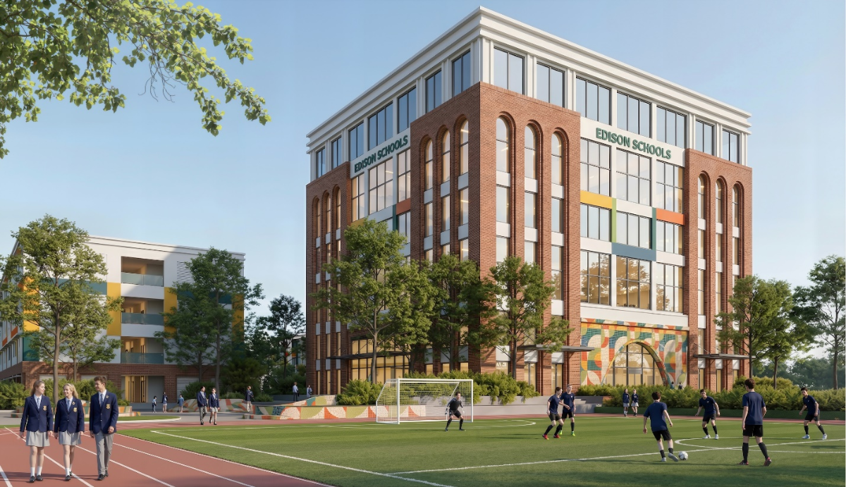 Edison Schools nằm giữa không gian xanh của “khu rừng” Eco Retreat.