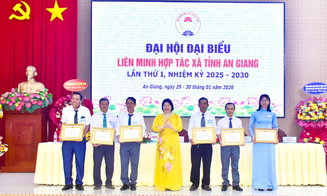Đại hội đại biểu Liên minh HTX tỉnh An Giang lần thứ I, nhiệm kỳ 2025 – 2030