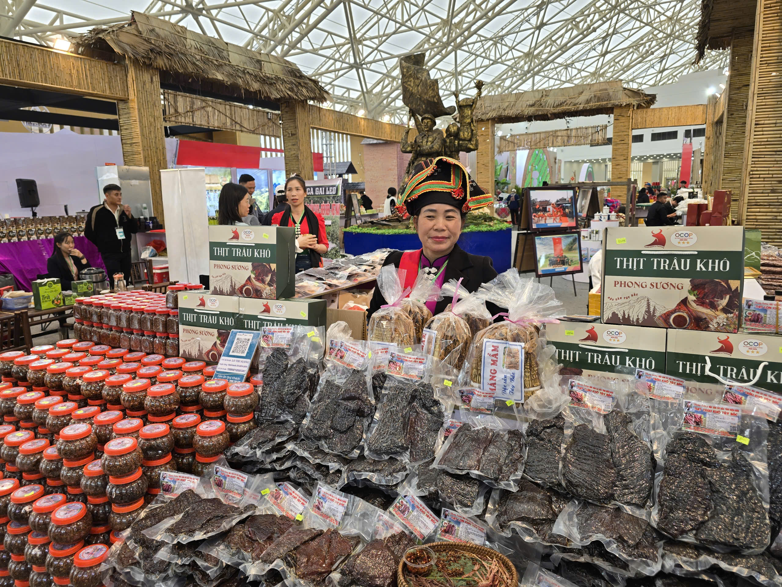 Đặc sản, nông sản chất lượng cao các tỉnh miền núi tham gia tại Hội chợ Mùa Xuân 2026.