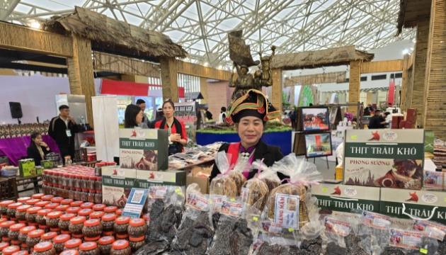 Đặc sản, nông sản chất lượng cao các tỉnh miền núi tham gia tại Hội chợ Mùa Xuân 2026.