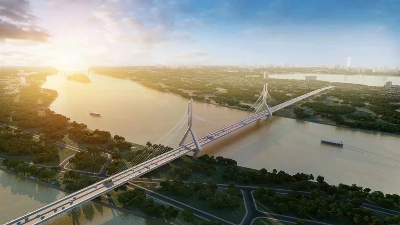 Cầu Tứ Liên đạt tiến độ mới trong tháng 1/2026.