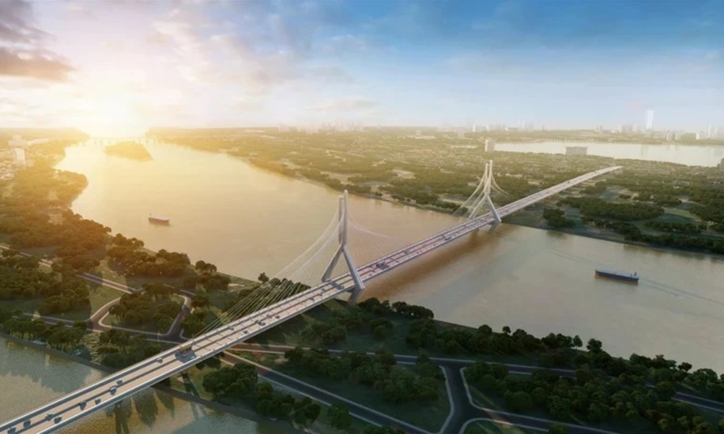 Cầu Tứ Liên đạt tiến độ mới trong tháng 1/2026.