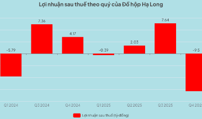 Đồ hộp Hạ Long lỗ sau thuế 9,5 tỷ đồng trong quý IV/2025, đảo chiều mạnh so với mức lãi 7,4 tỷ đồng cùng kỳ.