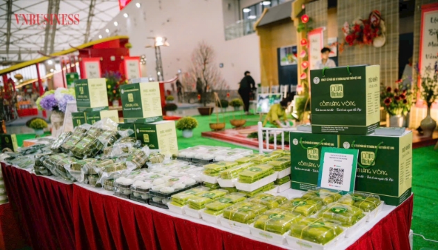 Bánh chưng, bánh cốm và nhiều thực phẩm OCOP của nhiều địa phương đều có nguồn gốc xuất xứ rõ ràng.