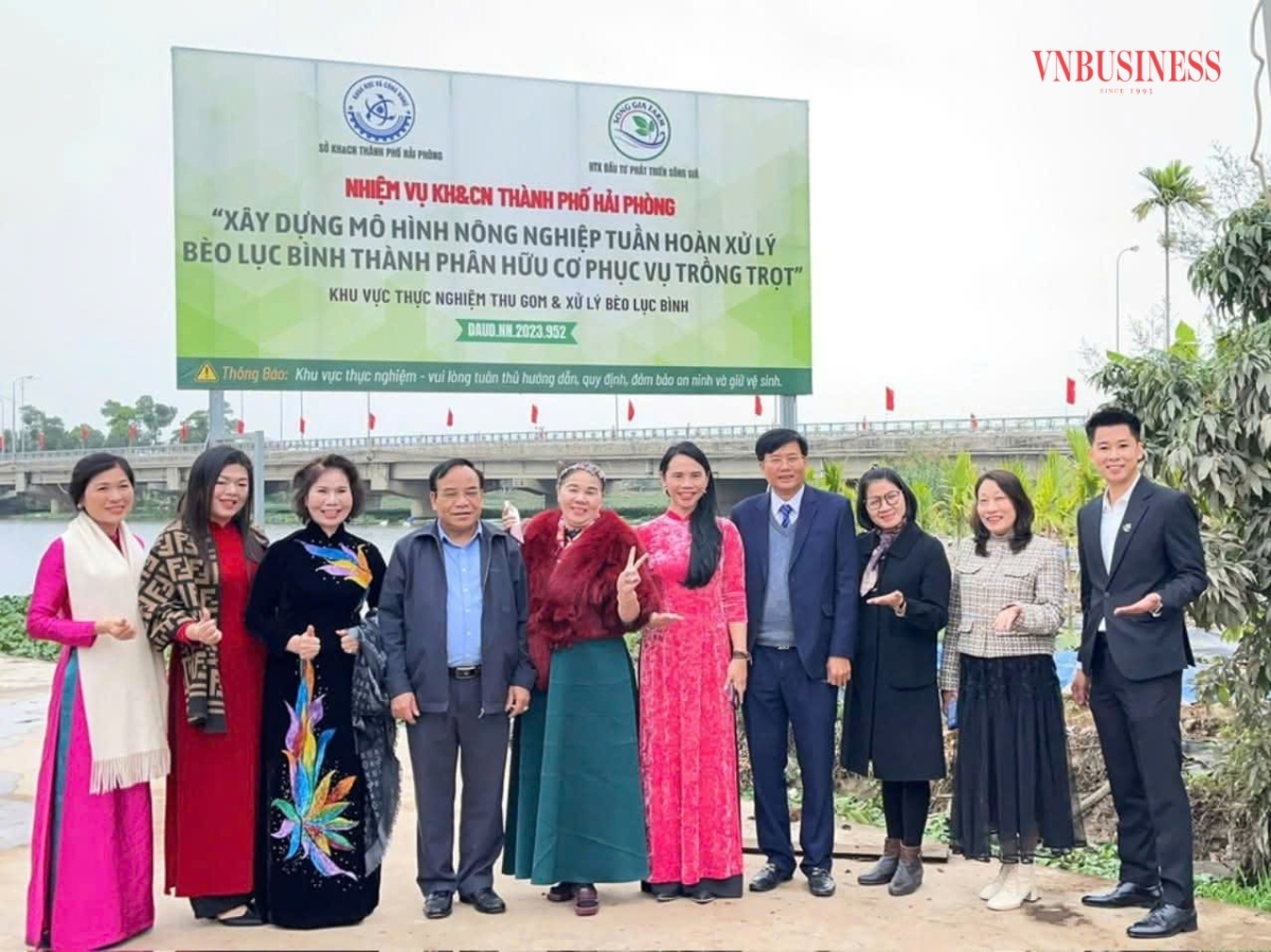 Lãnh đạo Liên minh HTX Hải Phòng thăm và làm việc tại HTX.