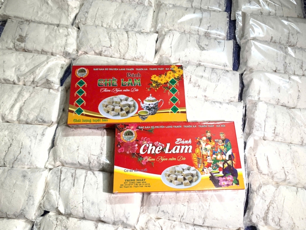 Bánh chè lam được nhiều người dùng ưa chuộng, đặt mua đặc biệt là dịp Tết.