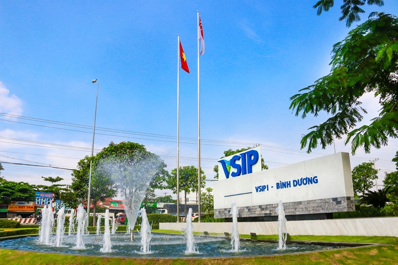 Khu công nghiệp Việt Nam - Singapore (VSIP) tại Bình Dương.