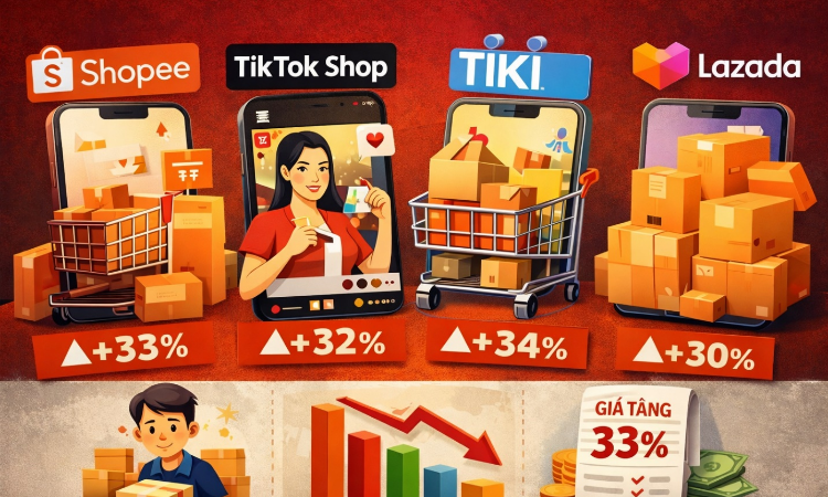 Phí cao, giá tăng, nhà bán nhỏ dần bị loại khỏi cuộc chơi thương mại điện tử