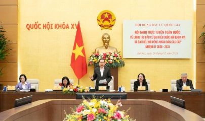 Chủ tịch Quốc hội Trần Thanh Mẫn, Chủ tịch Hội đồng Bầu cử Quốc gia chủ trì Hội nghị