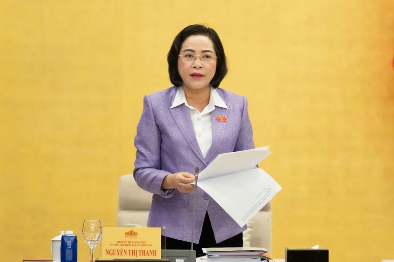 Phó Chủ tịch Quốc hội Nguyễn Thị Thanh, Ủy viên Hội đồng Bầu cử Quốc gia. Ảnh: VGP