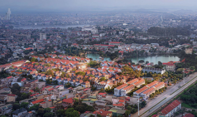 Phối cảnh khu biệt thự cao cấp Việt Trì Legacy Lakeside tại phường Thanh Miếu, Phú Thọ do Tasco làm chủ đầu tư.