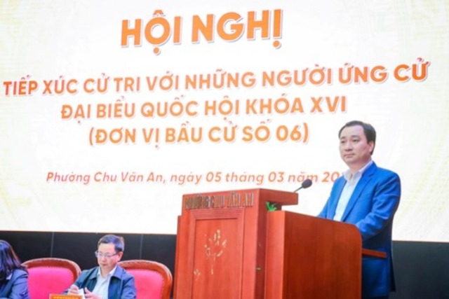Ông Vũ Văn Tiến, Ủy viên Đoàn Chủ tịch, Trưởng Ban Tuyên giáo Cơ quan Ủy ban Trung ương MTTQ Việt Nam trình bày nội dung chương trình hành động.