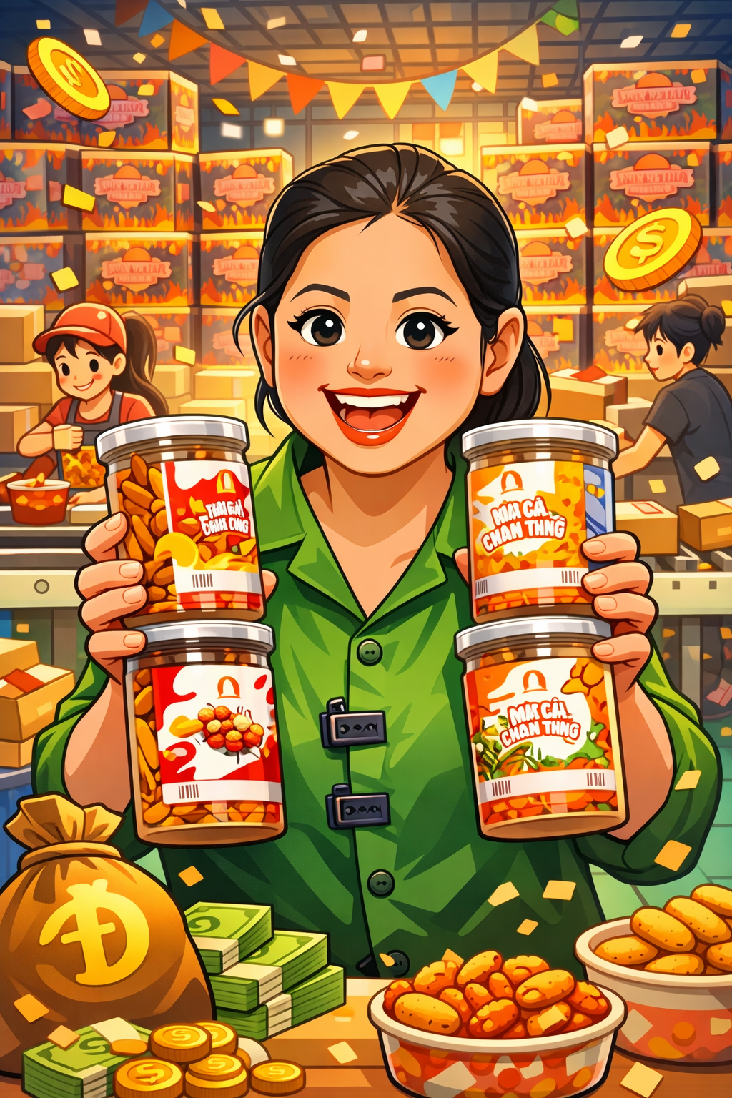 Đồ ăn vặt trở thành một trong những ngành hàng có doanh thu lớn trên các sàn thương mại điện tử.