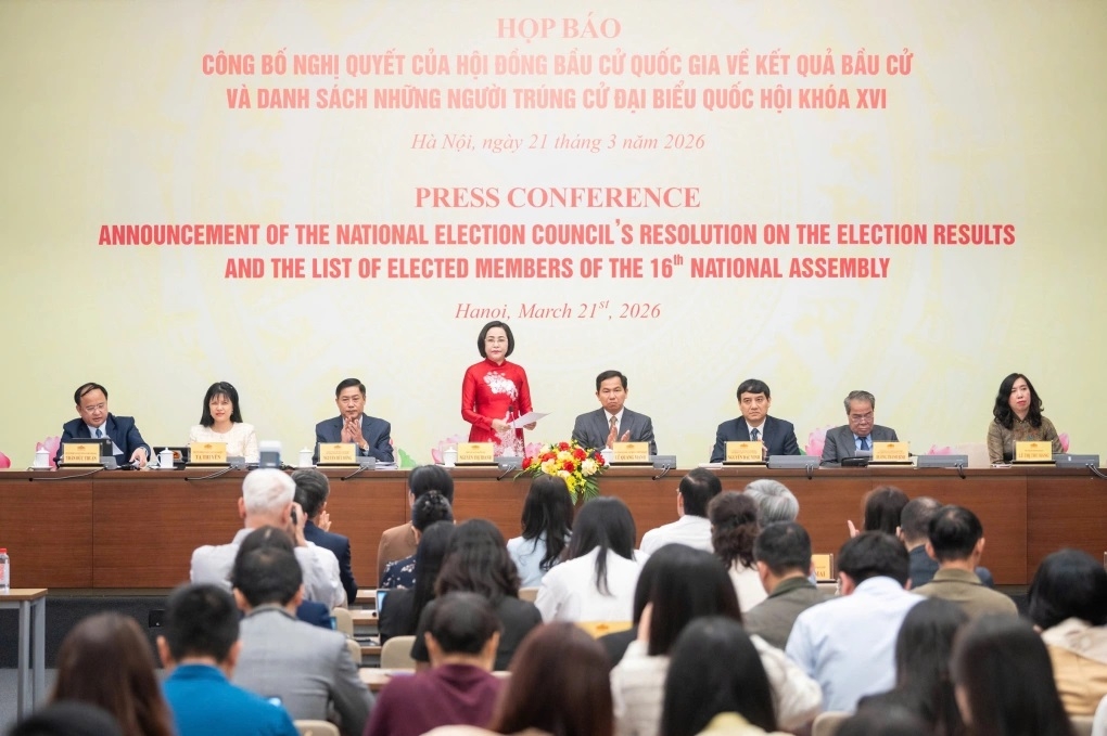 Văn phòng Quốc hội tổ chức họp báo công bố kết quả bầu cử đại biểu Quốc hội khóa 16.