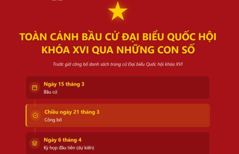 Những con số ấn tượng trước giờ công bố danh sách trúng cử ĐBQH khóa XVI chiều nay 21/3
