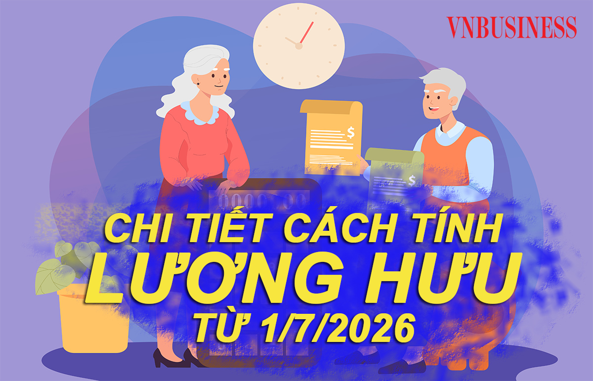 Chi tiết cách tính lương hưu theo 2 phương án đề xuất từ 1/7/2026