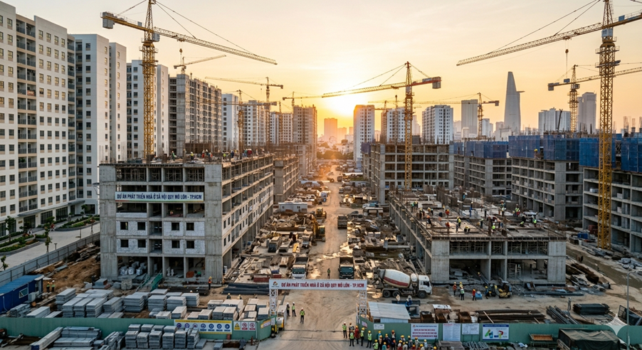 Nguồn cung NOXH tăng tốc tại các thành phố lớn.