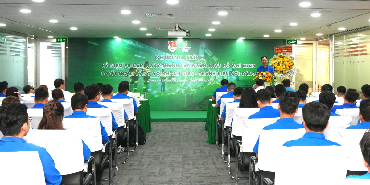 Bí thư Đoàn thanh niên PV GAS Lê Hoài Bắc nhấn mạnh vai trò tiên phong, kiến tạo của thanh niên PV GAS trong giai đoạn phát triển mới