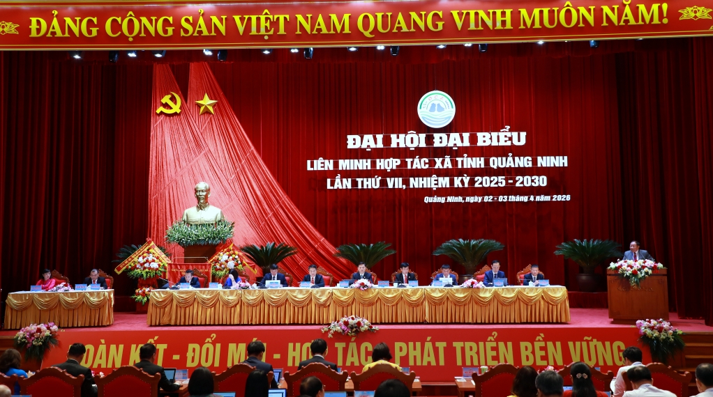 Đại hội đại biểu Liên minh HTX tỉnh Quảng Ninh tổ chức trong bối cảnh toàn tỉnh đang đẩy mạnh thực hiện thắng lợi Nghị quyết Đại hội Đảng các cấp.