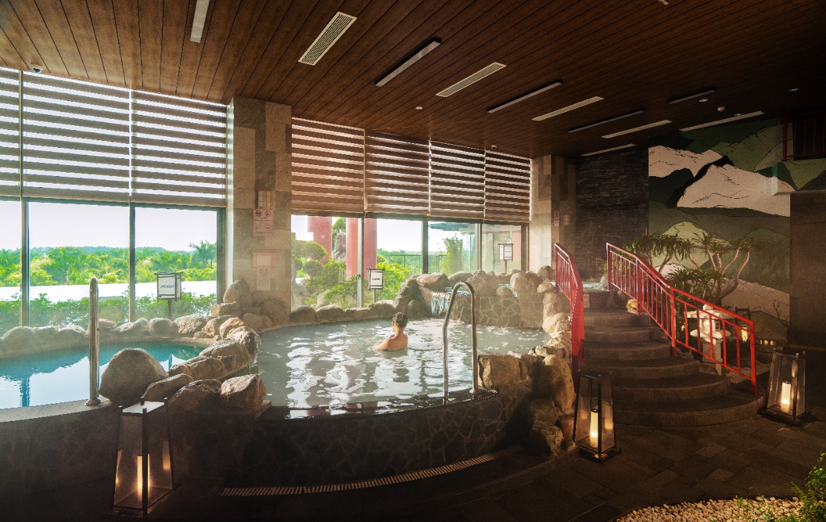 Một góc tổ hợp khoáng nóng Mori Onsen tại Ecopark.