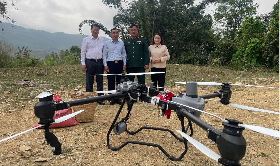 UAV được thử nghiệm vận chuyển nông sản.