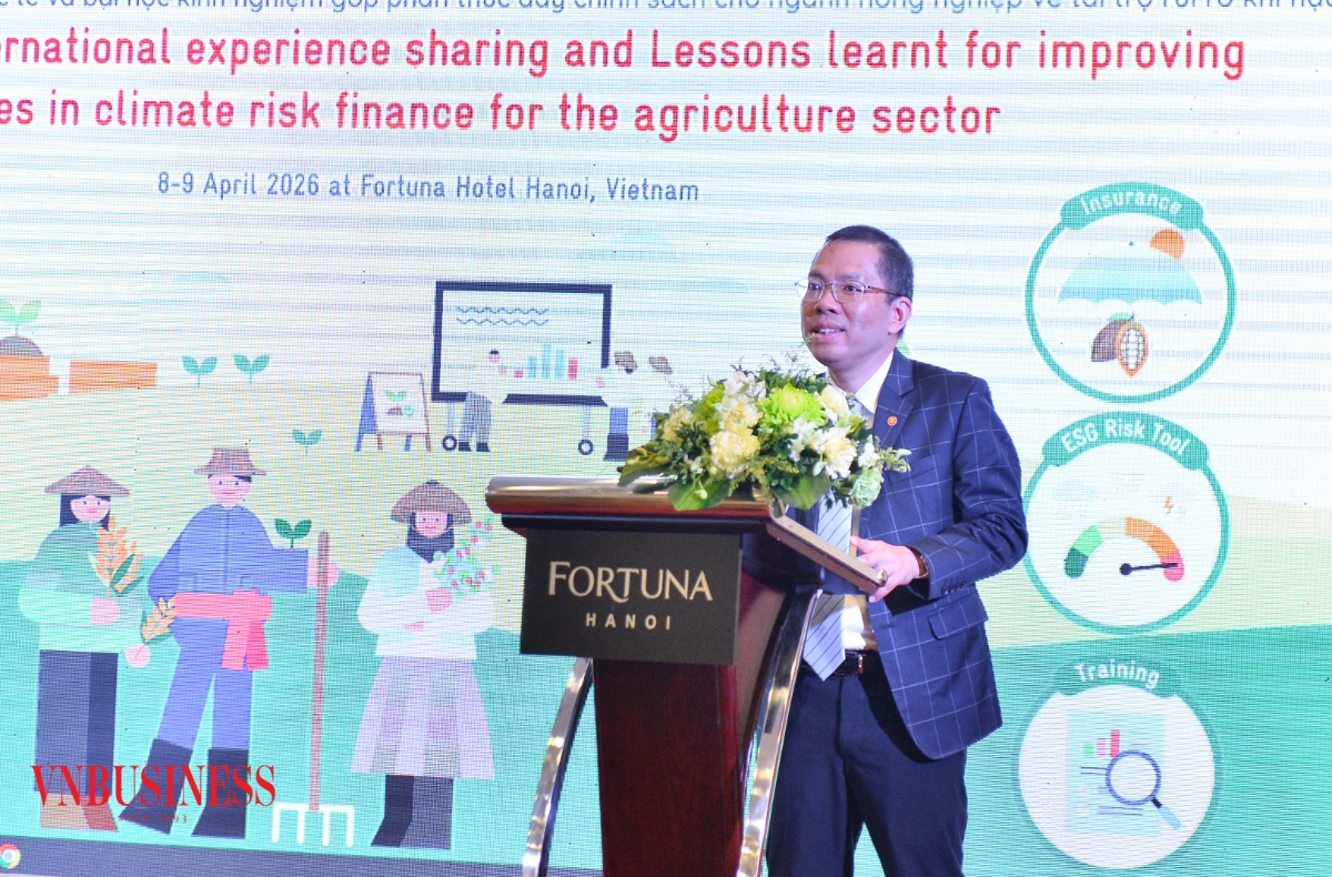 Ông Phạm Quang Minh, Vụ trưởng Ban Nông lâm nghiệp (FAFD) Ban Thư ký ASEAN phát biểu tại Hội thảo.