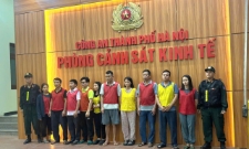 Các đối tượng bị khởi tố trong đường dây giết mổ, tiêu thụ thịt lợn dịch trên địa bàn TP Hà Nội.