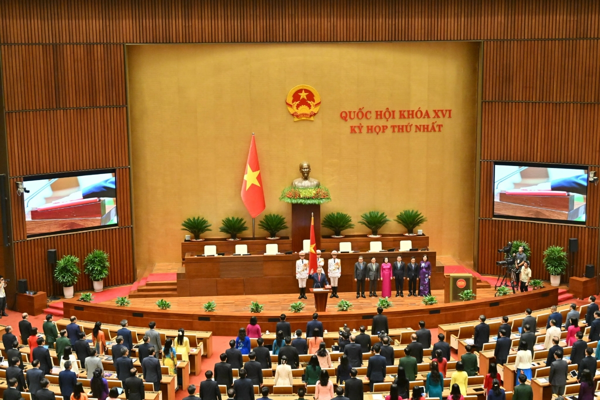 Chủ tịch nước Cộng hòa xã hội chủ nghĩa Việt Nam Tô Lâm tuyên thệ nhậm chức.