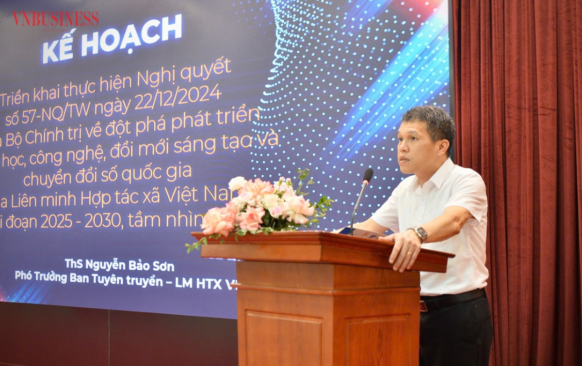 Phần tham luận, góp ý kiến của ông Nguyễn Bảo Sơn, Phó Trưởng Ban Tuyên truyền Liên minh HTX Việt Nam.