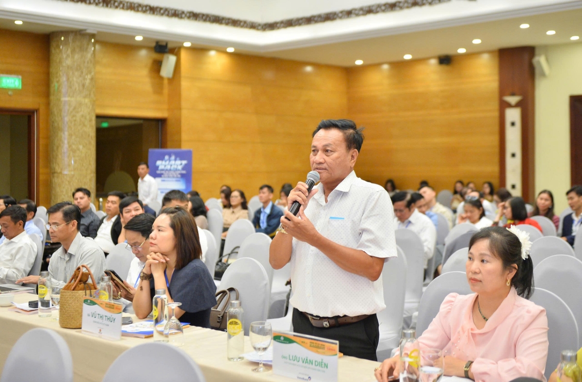 Ông Lưu Văn Diễn, Chủ tịch HĐQT HTX cơ giới, xây dựng Vĩnh Thái (Khánh Hòa).